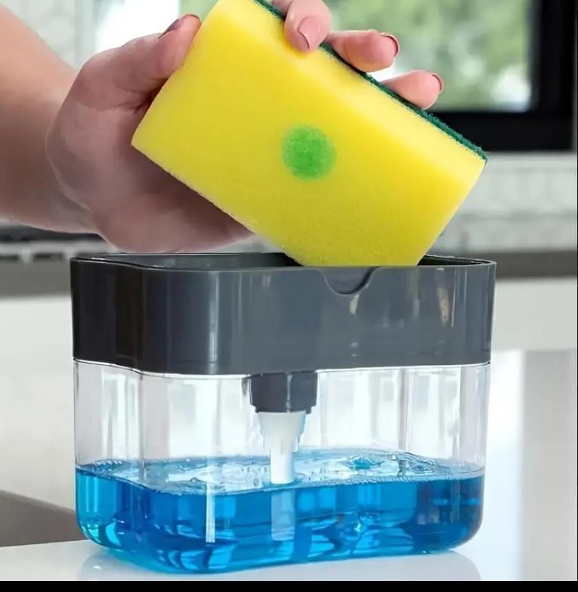Soap Dispensing Sponge Holder – Clean Smarter