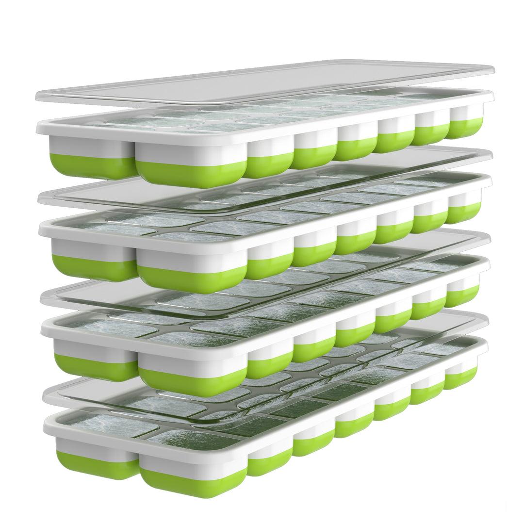 Ice Cube Tray with Lid – Clean & Stackable