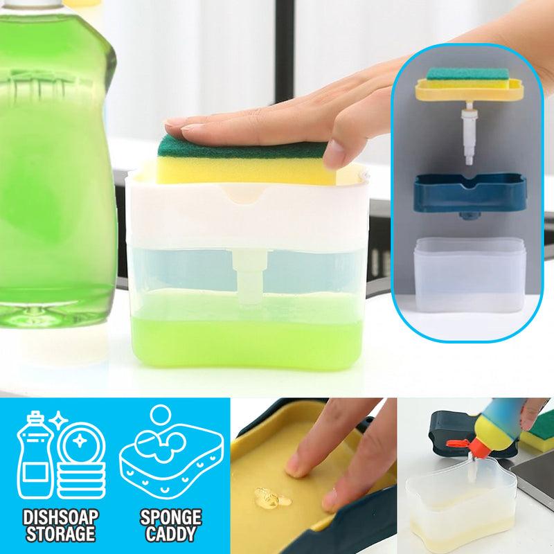 Soap Dispensing Sponge Holder – Clean Smarter