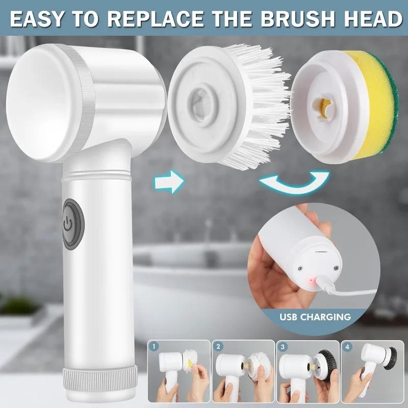 Electric Spin Scrubber – Effortless Deep Cleaning