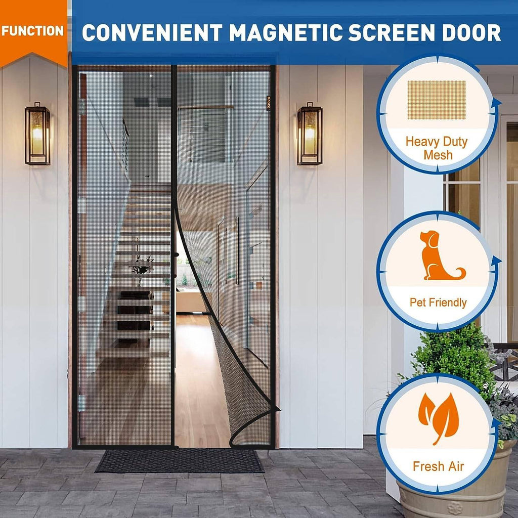 Magnetic Screen Door – Hands-Free Fresh Air